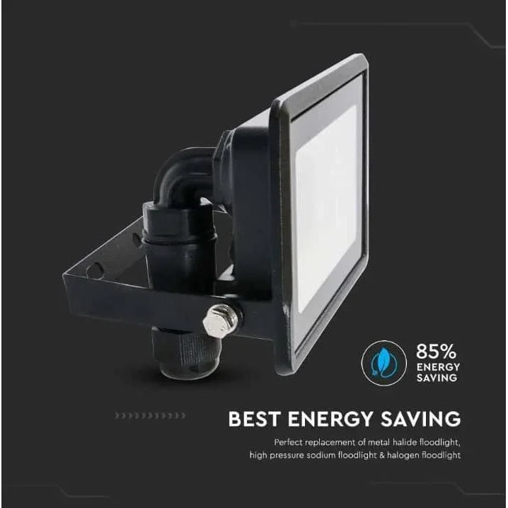 VT-128 LED-Flutlicht - 20 W - 1510 Lm - 4000K - Schwarz - 3