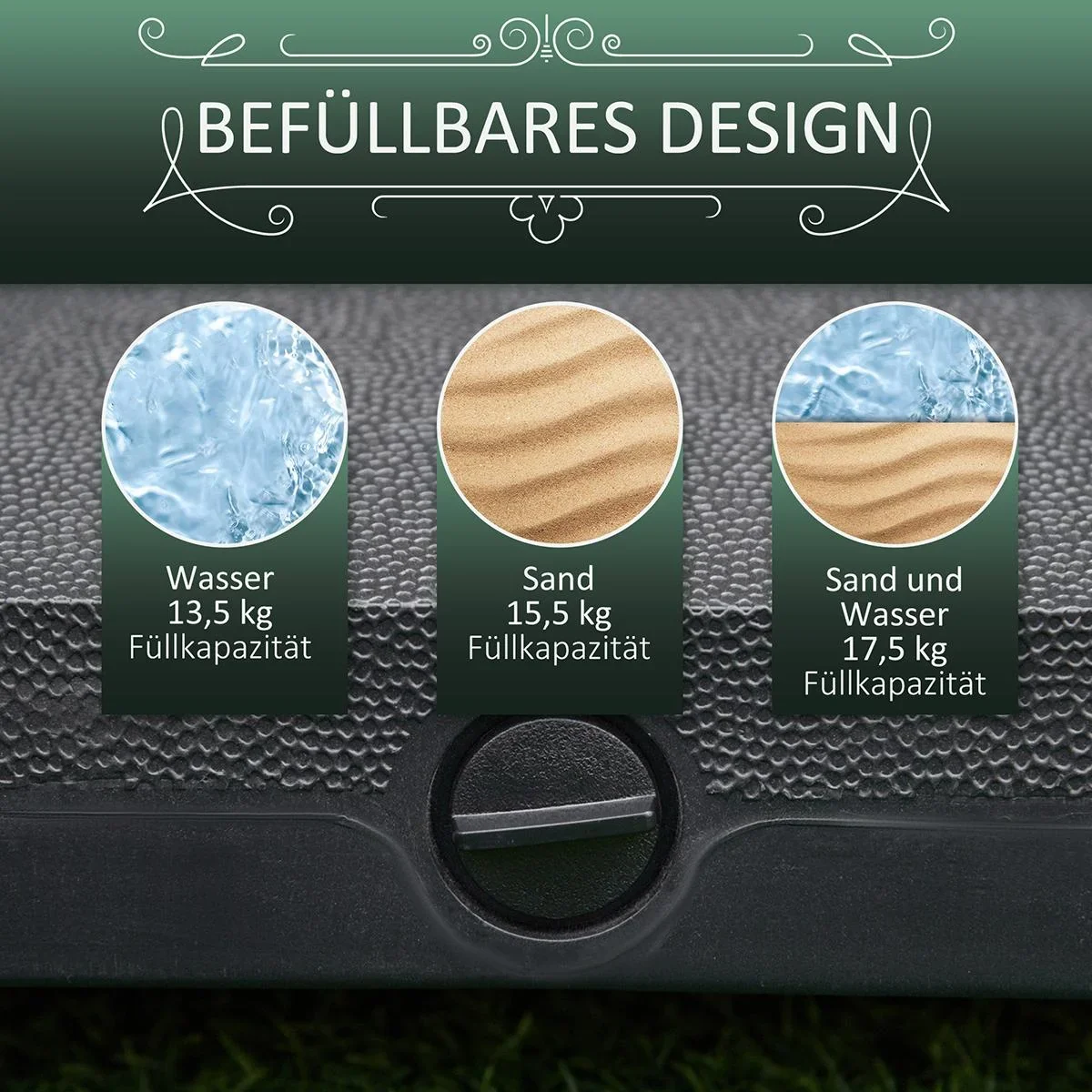 Sonnenschirmständer mit Roller bef - 1