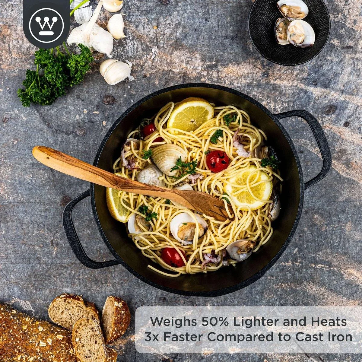 Performance Series Kasserolle - Kochgeschirr - Backofen geeignet - 28 cm - Schwarz - 4