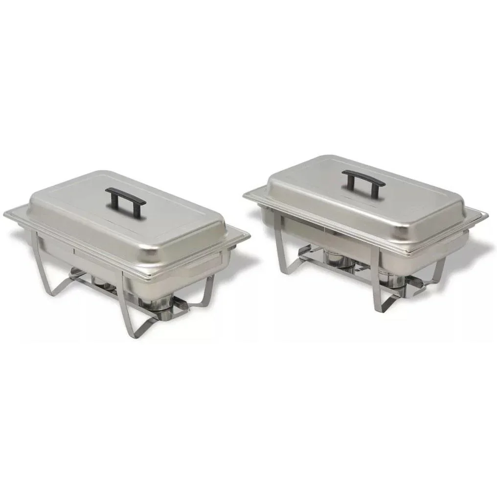 Rechaud-Set Edelstahl 2-teilig - 0