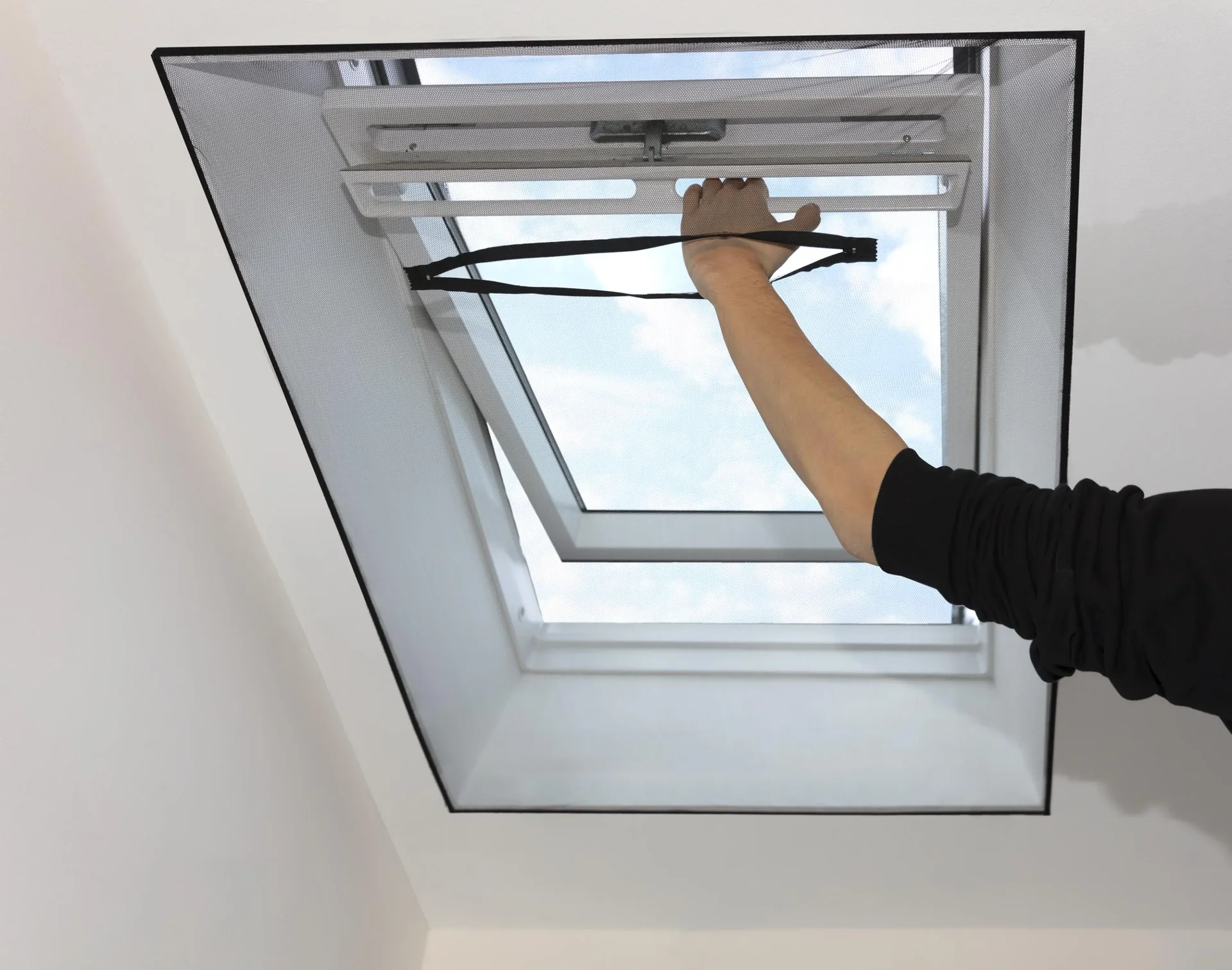 Fliegengitter für Dachfenster, schwarz, 2 Stück - 1