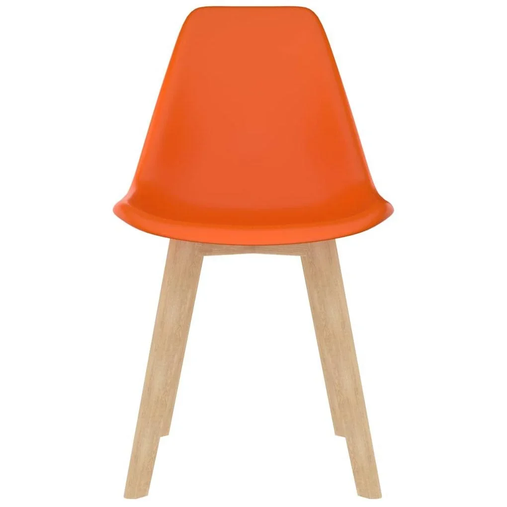 Esstischstühle 4tlg. Kunststoff orange - 0