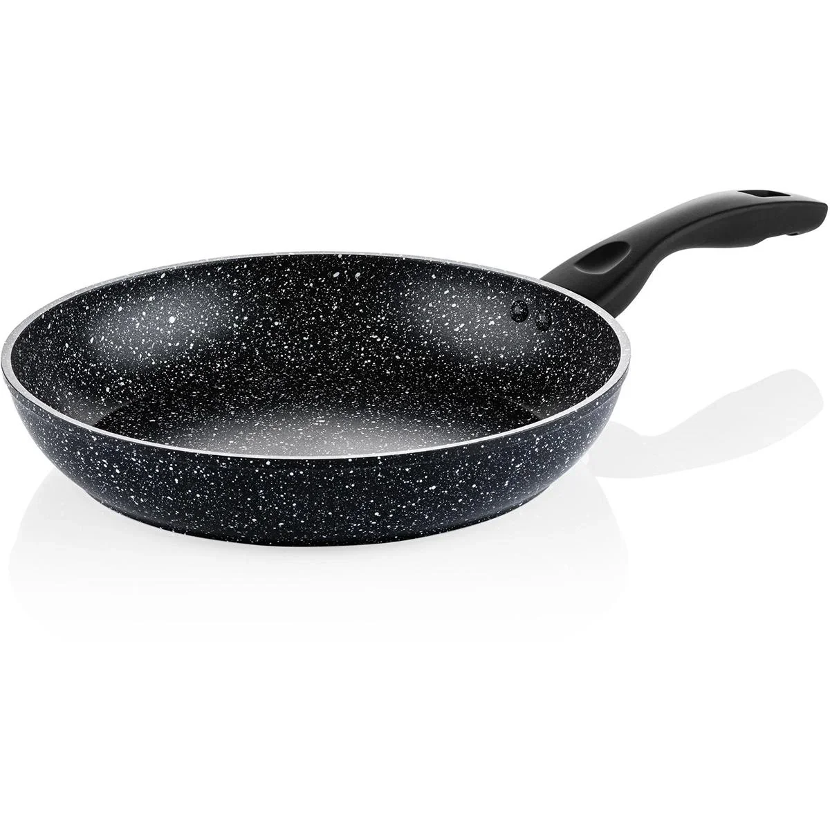 Töpfe und Pfannen aus schwarzem Marmor - Bratpfanne 28 cm + Bratpfanne 30 cm - Schwarz - 1