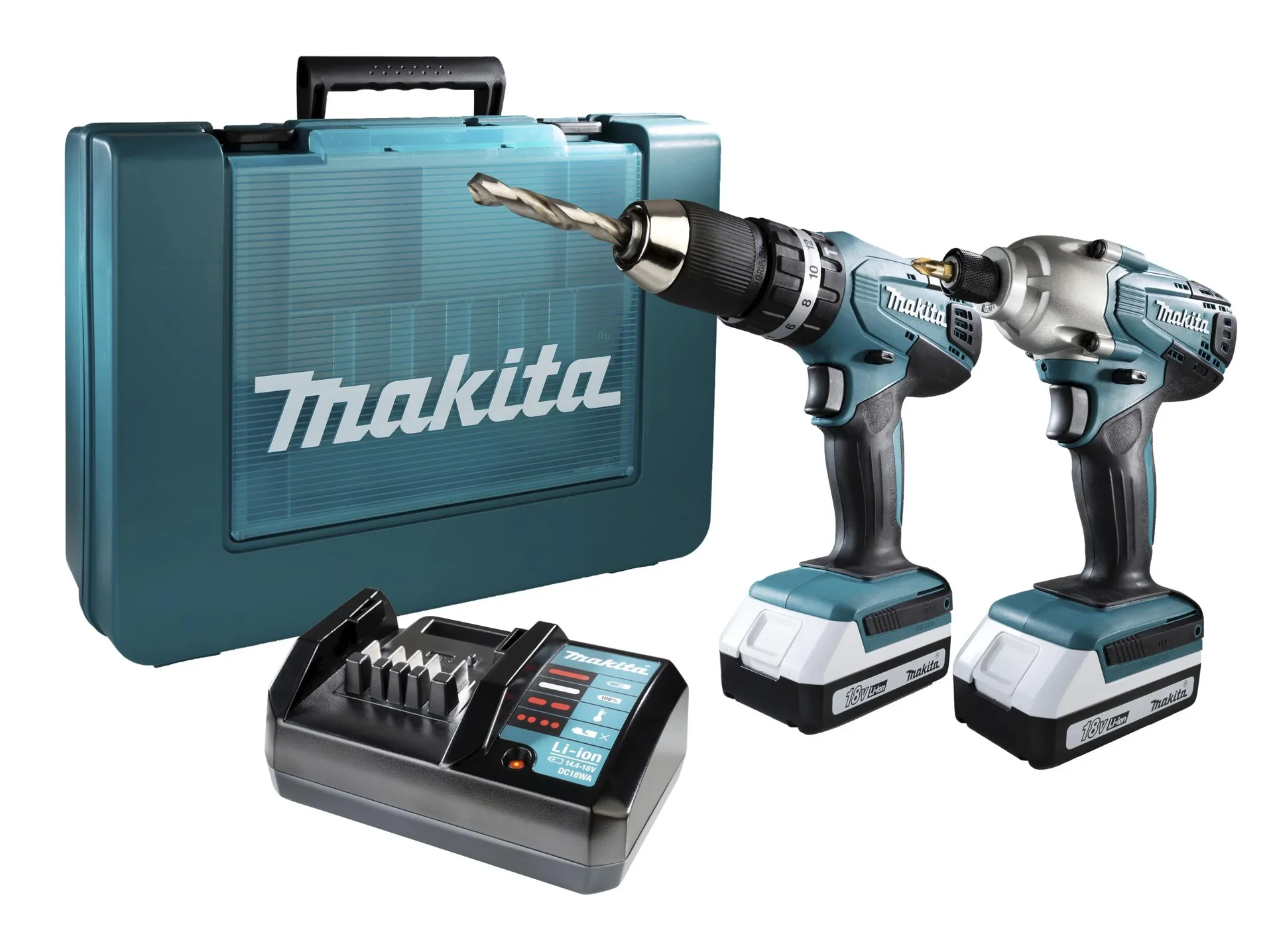 18V Li-Ion Akku-Schlagschrauber und Akku-Schlagbohrschrauber DK18015X1 inklusive 2 Akkus + gratis Transportkoffer - 9