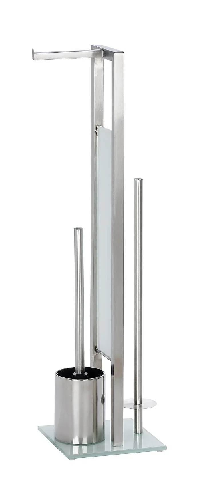 Stand WC-Garnitur Rivalta 3in1, Weiß / Silber matt - 7