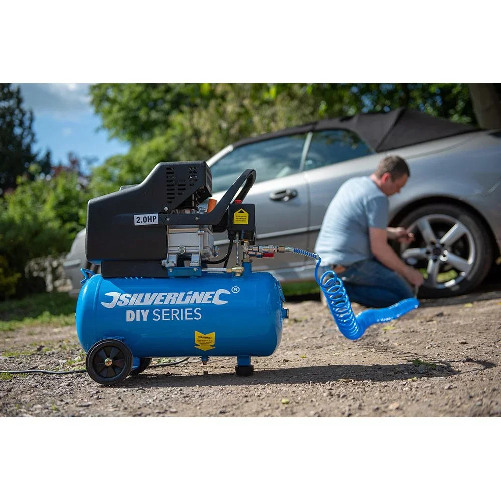 DHZ 2-PS-Luftkompressor 1500 W 24 Liter - 0