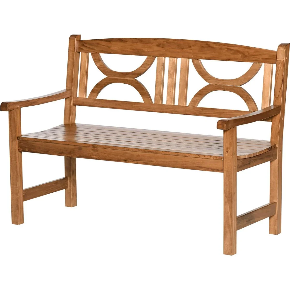 2-Sitzer Gartenbank Massivholz 123 x 61 x 89,5 cm - 1