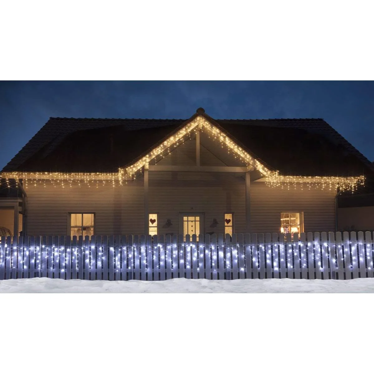 IJspegel verlichting 360 LED's warm wit binnen/buiten 12 meter IP44 - 2
