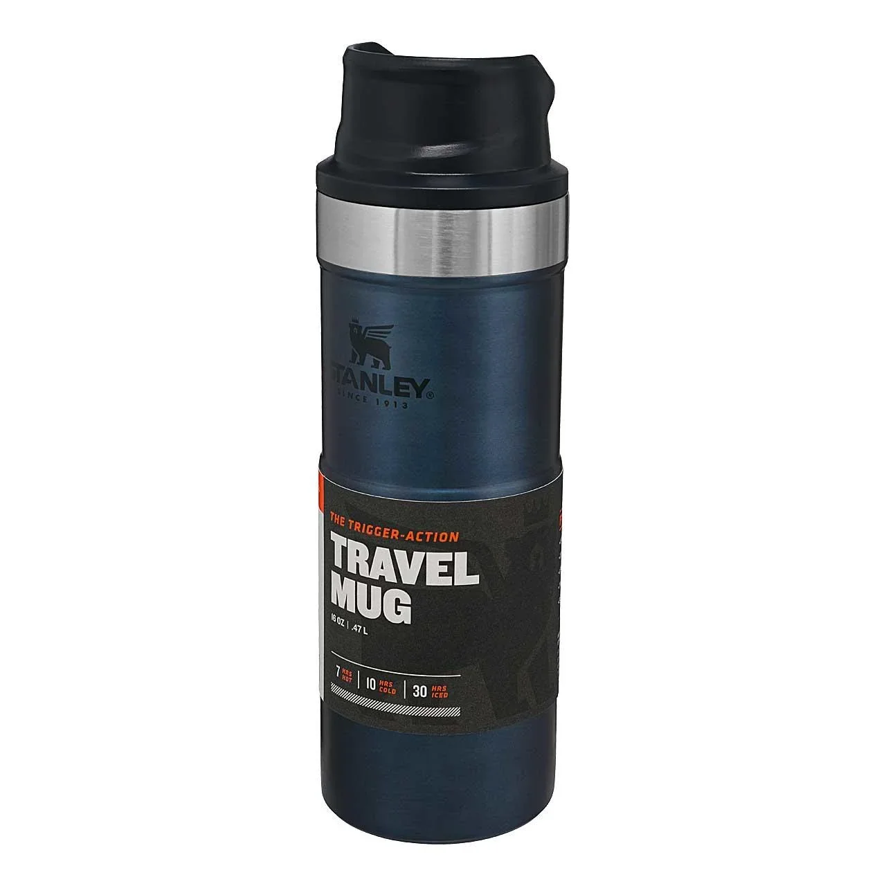 Classic Trigger-Action Travel Mug 0,473 l, Stahl 18/8, Vakuumisoliert, Nightfall blau - 6