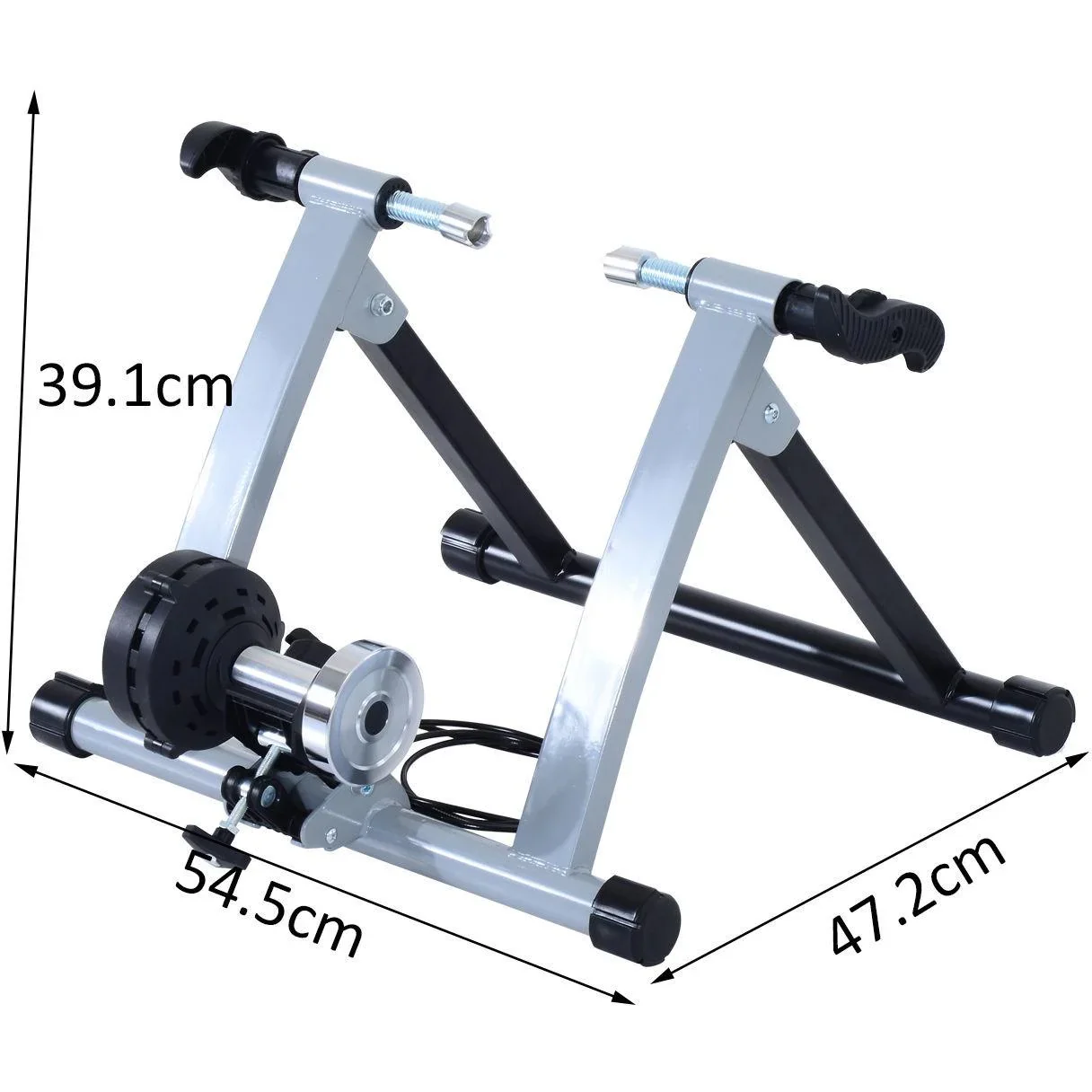 Rollentrainer mit Magnetbremse Rolle schwarz-silber - 2