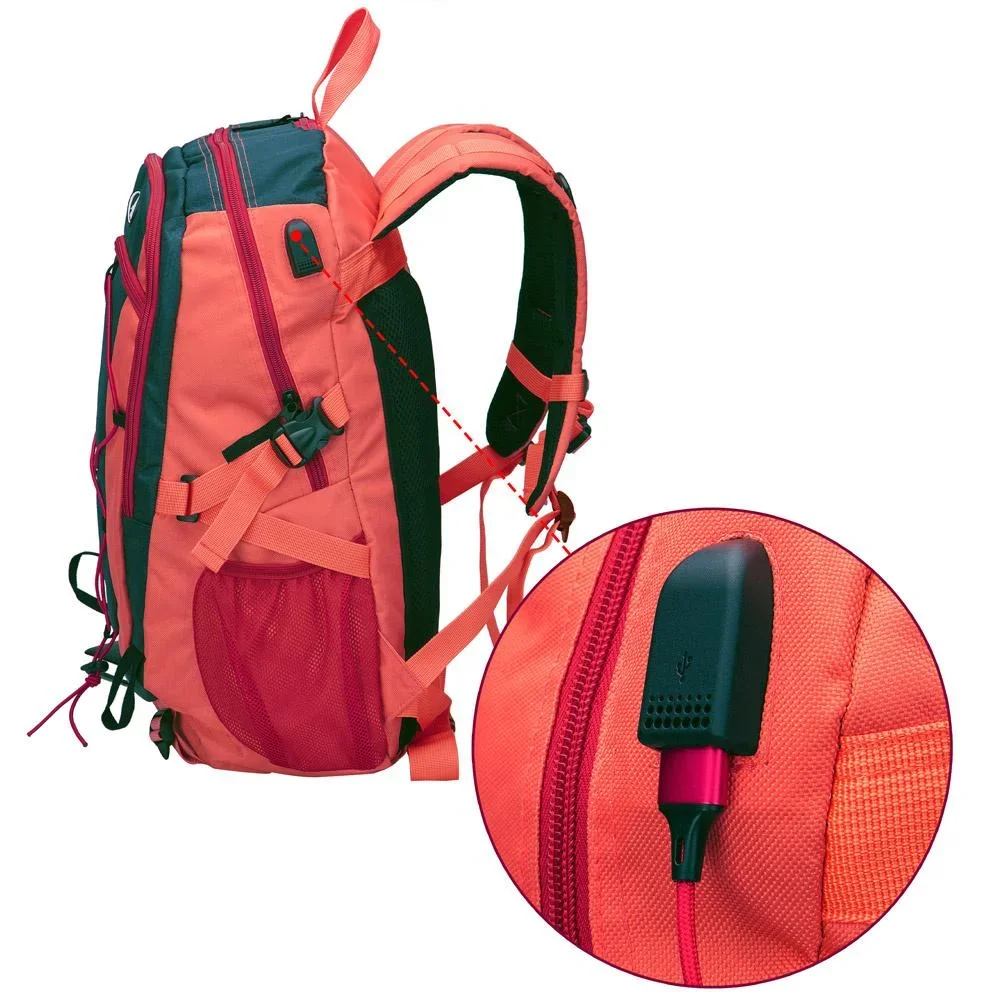 Sport- und Freizeit Rucksack 25L rot - 4
