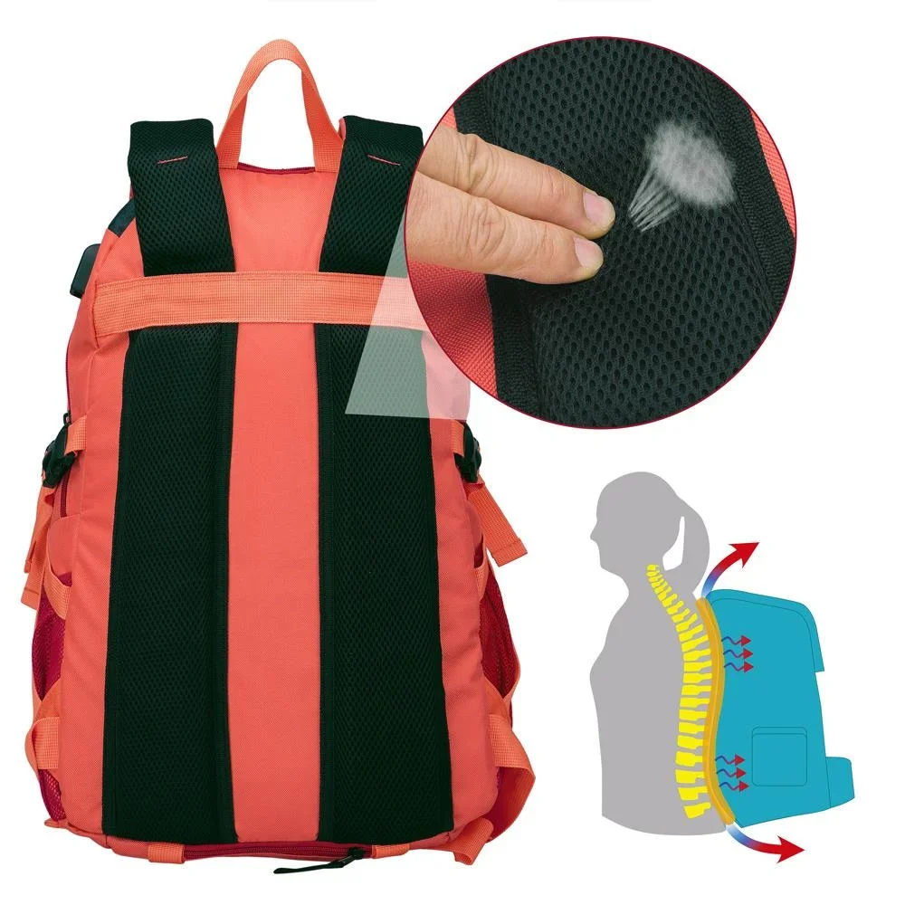 Sport- und Freizeit Rucksack 25L rot - 5