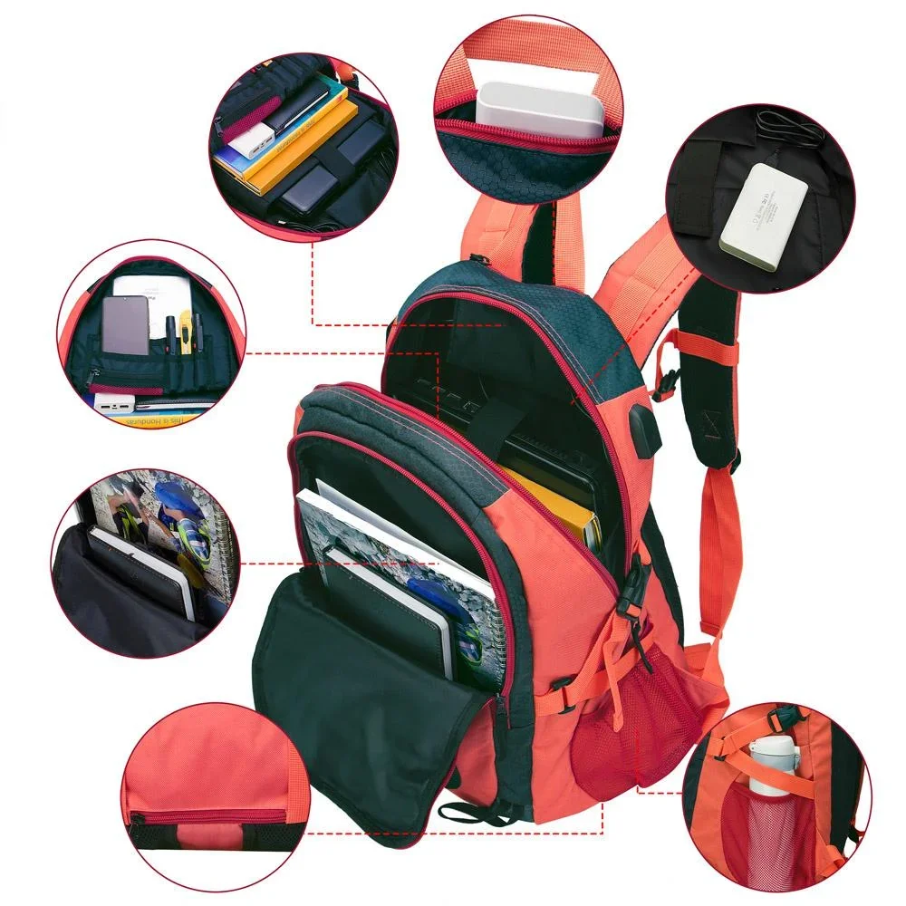 Sport- und Freizeit Rucksack 25L rot - 7