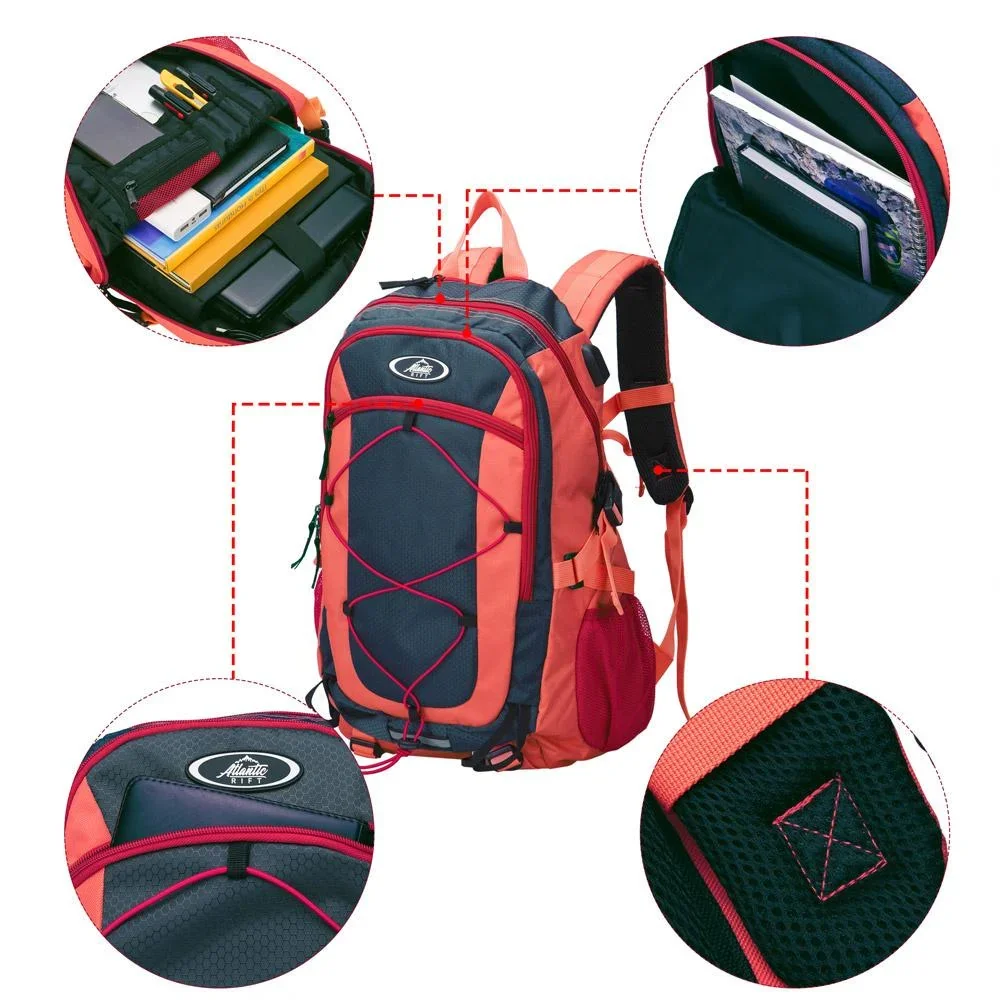 Sport- und Freizeit Rucksack 25L rot - 8