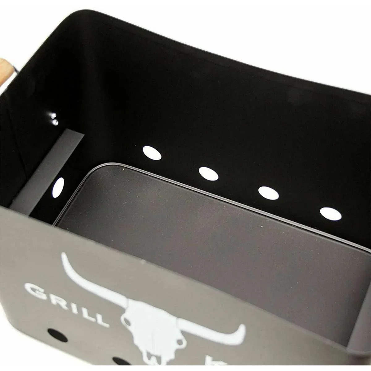 Grill King Holzkohlegrill - Rechteckig - Mattschwarz - 32x20x20 cm - 3