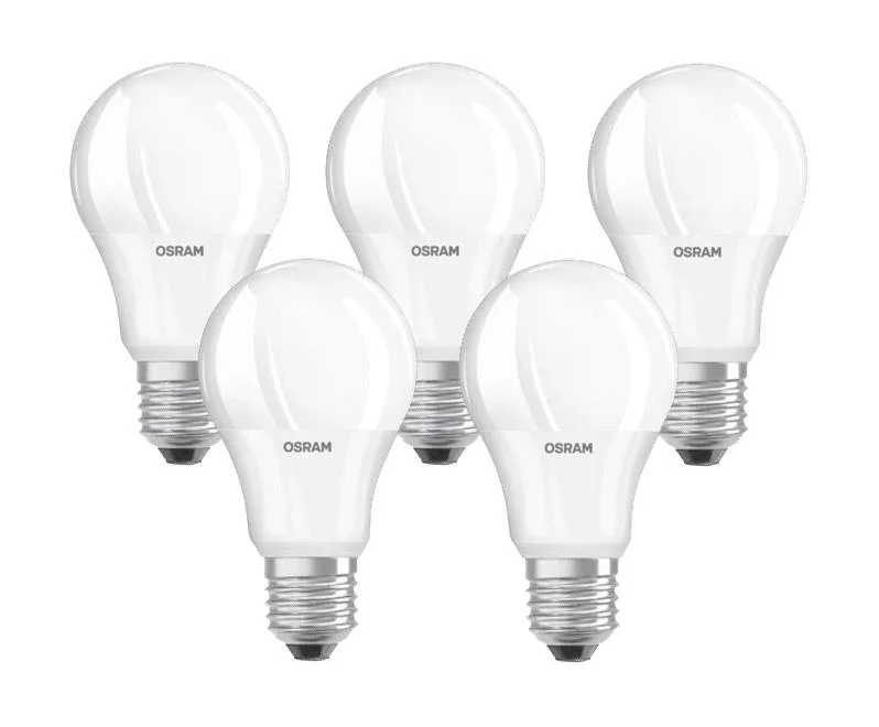LED Glühlampe mit 5,5 Watt, E27, warmweiß - 5 Stück - 0