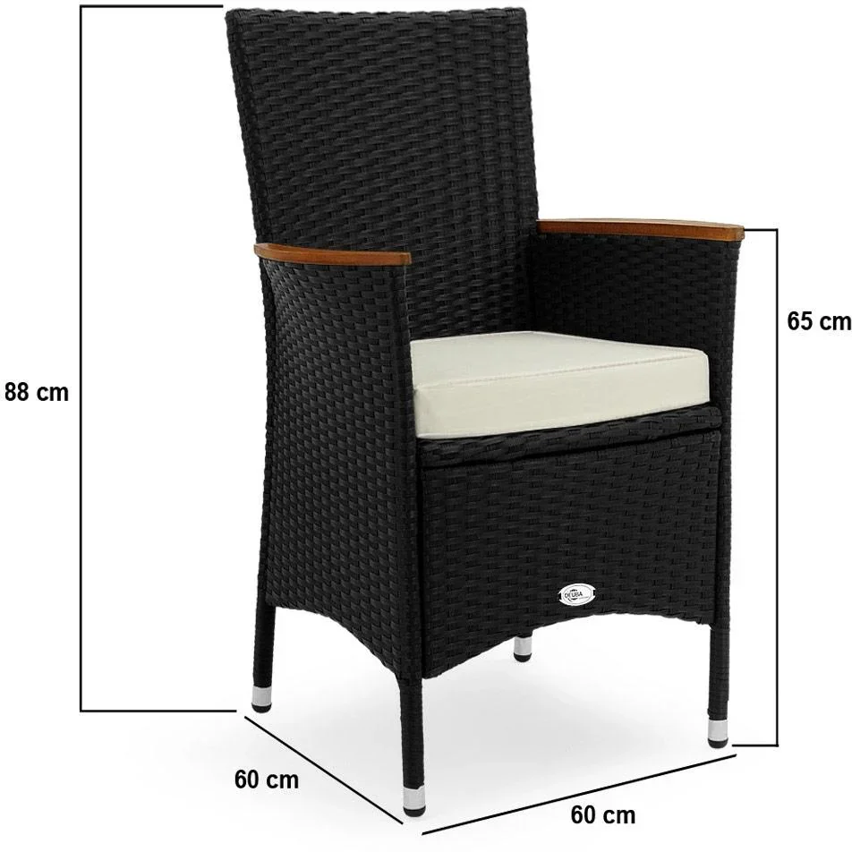 Gartenset Korfu 9-teilig und für 4 Personen - 4