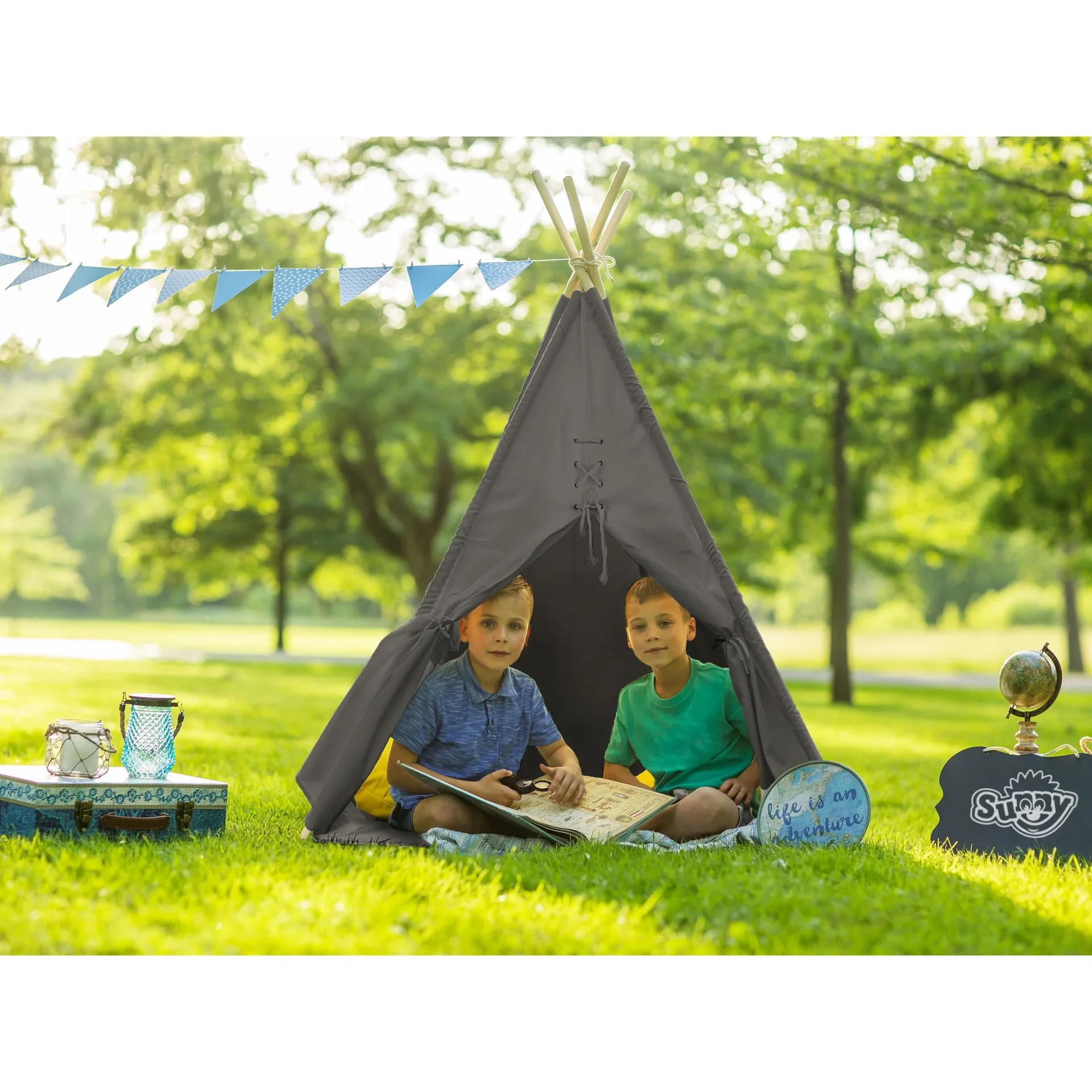 Alba Tipi Zelt Grau - 0