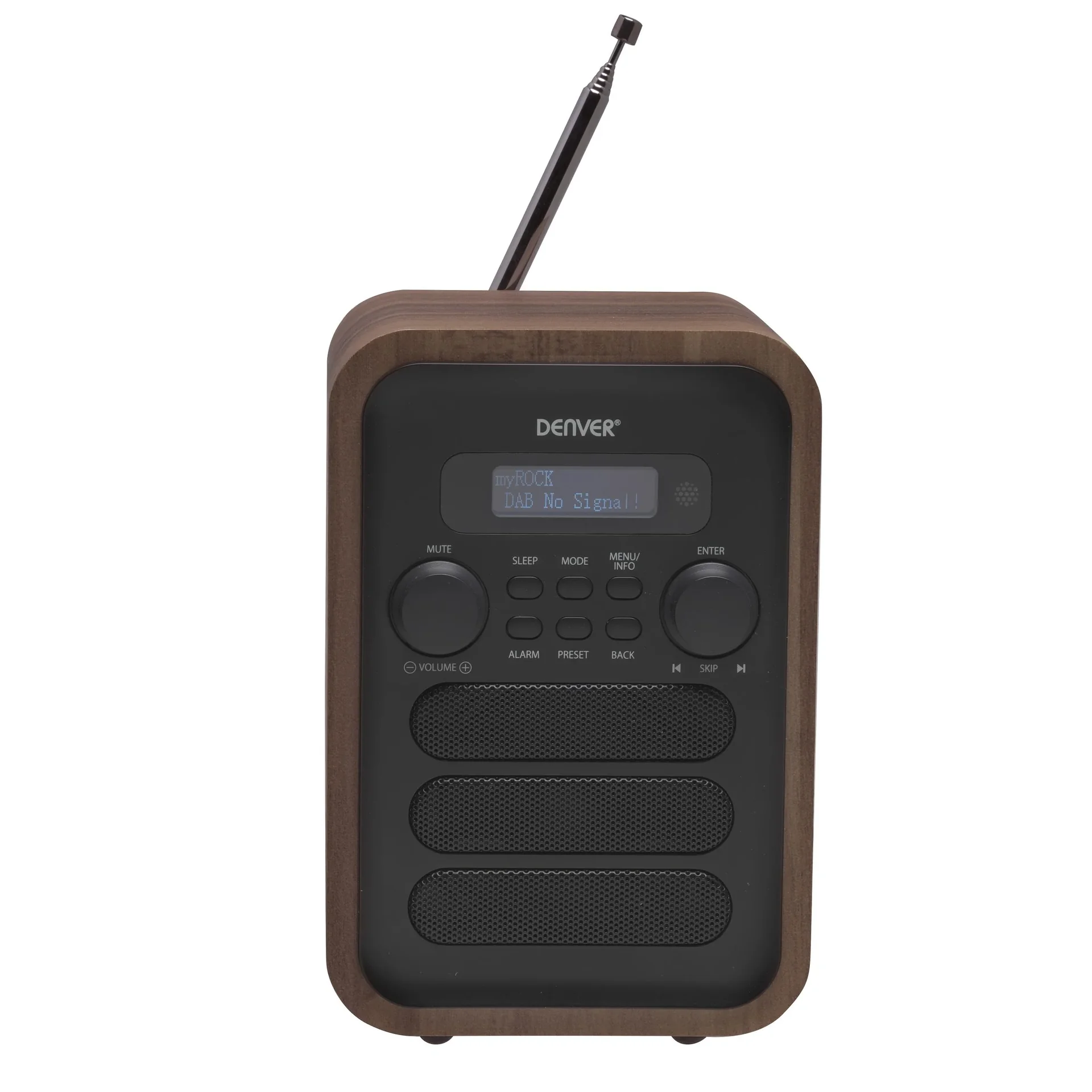 Radio mit elegantem Holz Design und Bluetooth Funktion, grau - 6