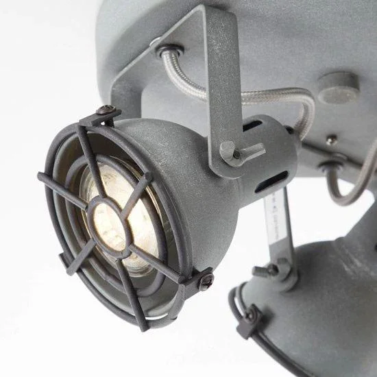 Industrie-Deckenleuchte Jesper - betongrau - 1