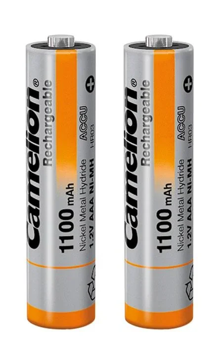 NiMH Micro (AAA) Akku mit 1100mAh - 2 Stück inklusive Box - 1