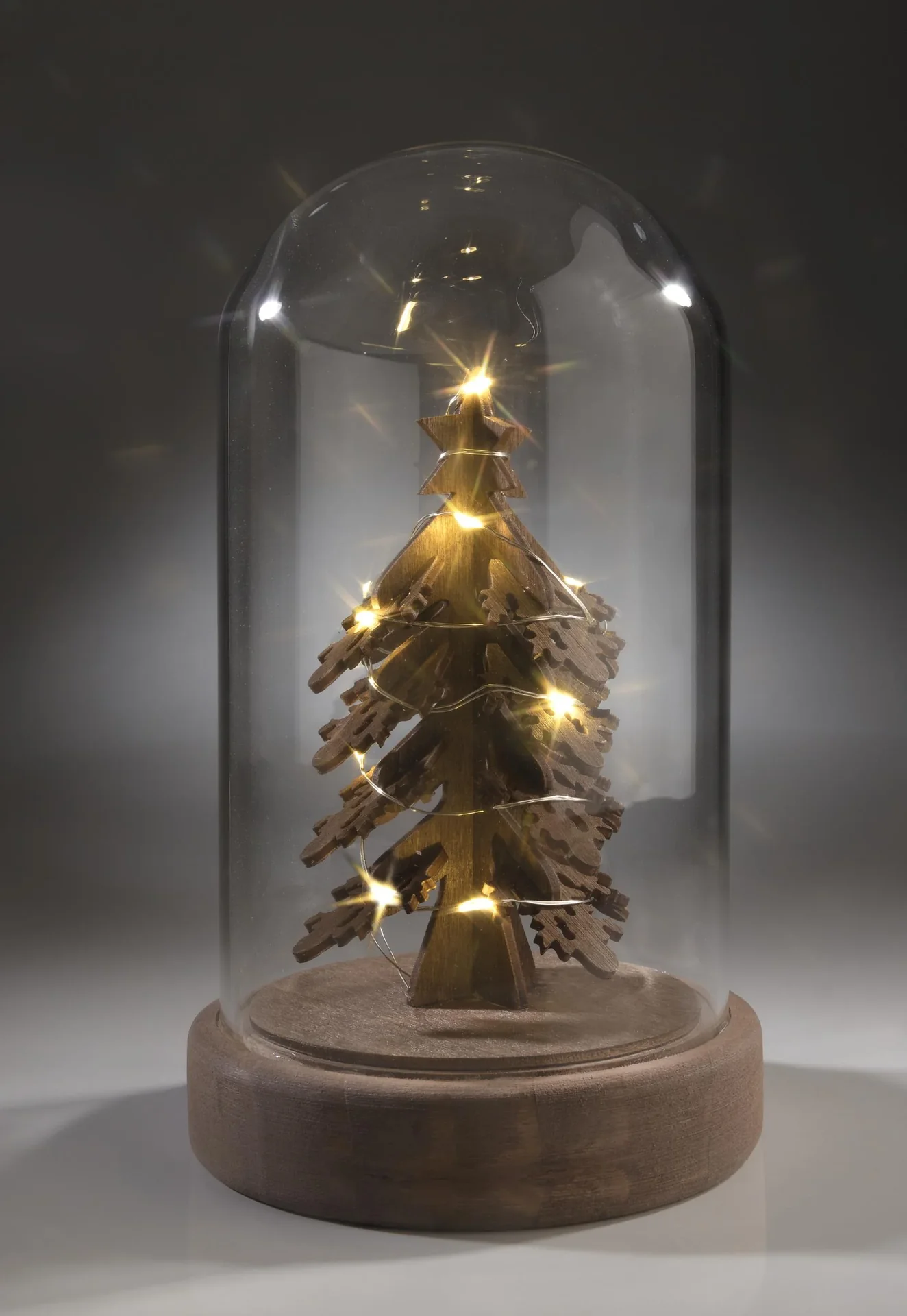 LED Tannenbaum unter Glaskuppel - 0