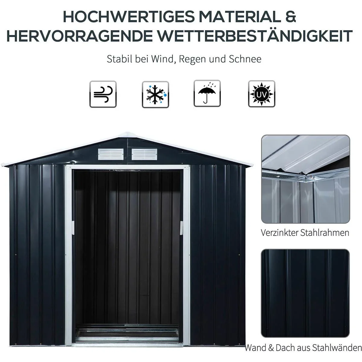 Metall-Baumbank halbrunde Gartenbank Parksitz für Ø37cm Baumstämme 135 x 70 x 85 cm - 3