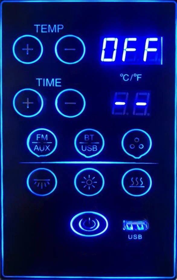 Infrarotsauna - Cleveland mit Temperatur- und Timer-Einstellungen - 0