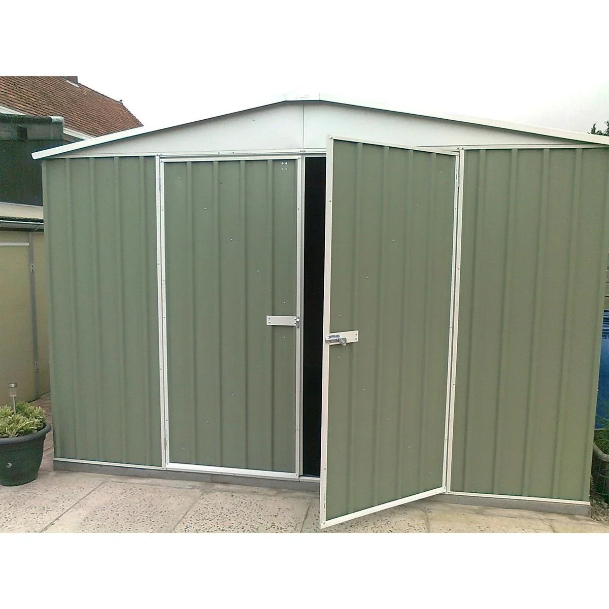 Absco Regent PE30292RK Metallschuppen - 300x292x206 cm - 6