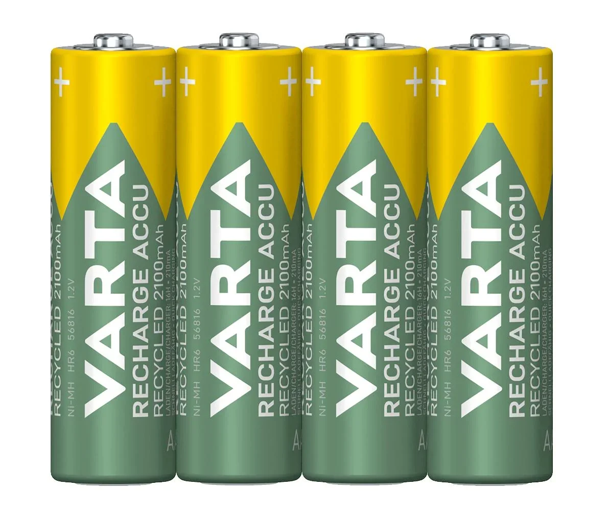 ECHARGE Recycled NiMH Mignon (AA) Akku mit 2100mAh - 4 Stück - 0