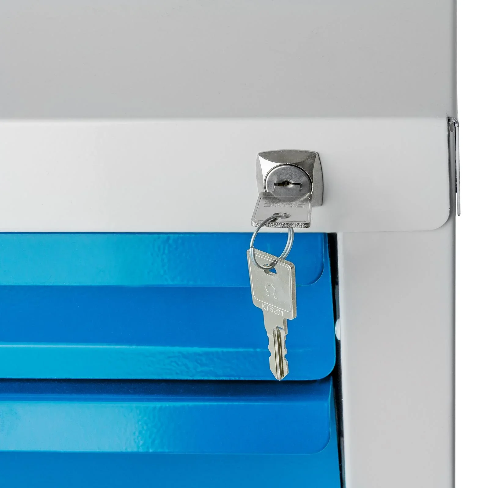 Schubladenschrank / Werkzeugschrank mammut, 5 Schubladen, RAL7035 / 5012 - 0