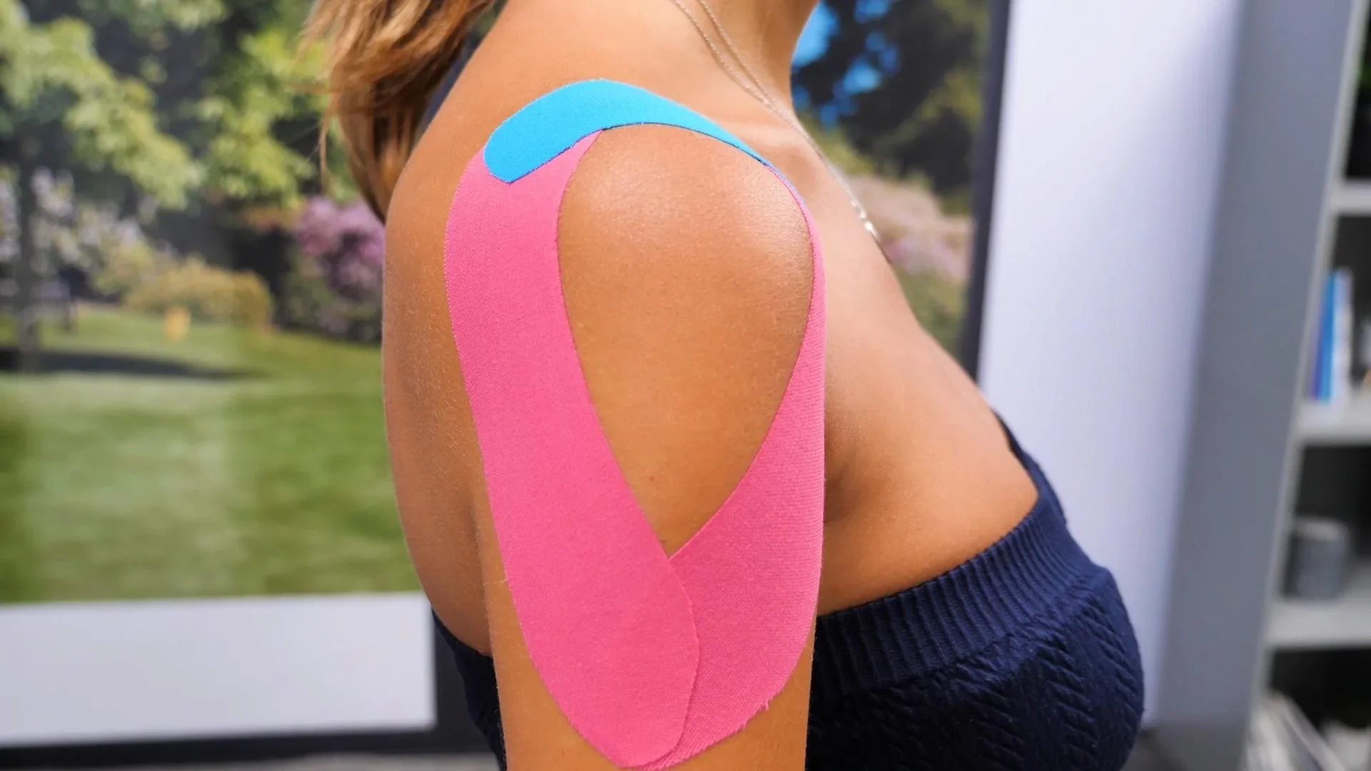 Kinesio-Tape, Physio-Tape, Türkis/ Dunkelblau/ Pink, 3-teilig - 1