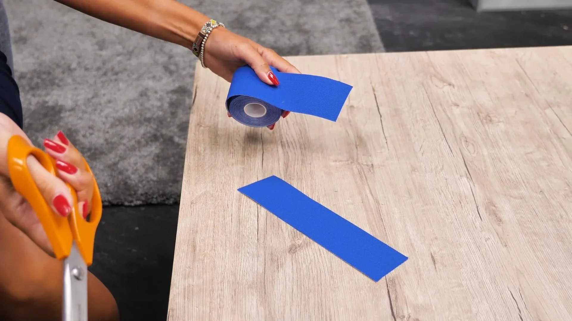 Kinesio-Tape, Physio-Tape, Türkis/ Dunkelblau/ Pink, 3-teilig - 3