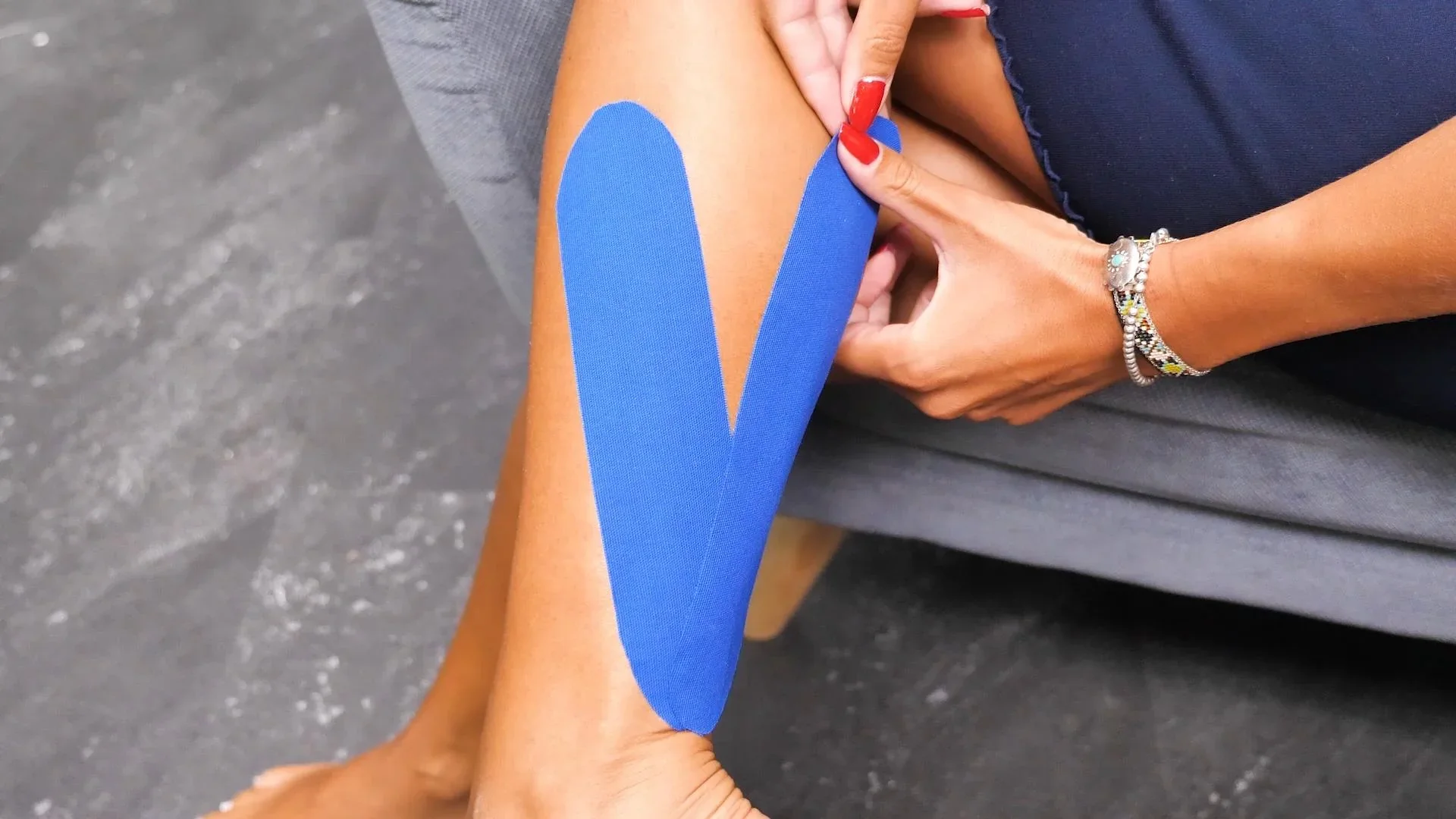 Kinesio-Tape, Physio-Tape, Türkis/ Dunkelblau/ Pink, 3-teilig - 7