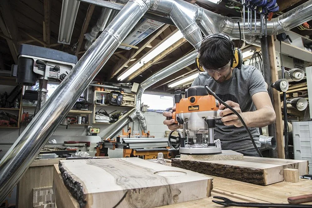 Präzisionsoberfräse MOF001 mit Doppelfunktion, 1400 Watt - 2