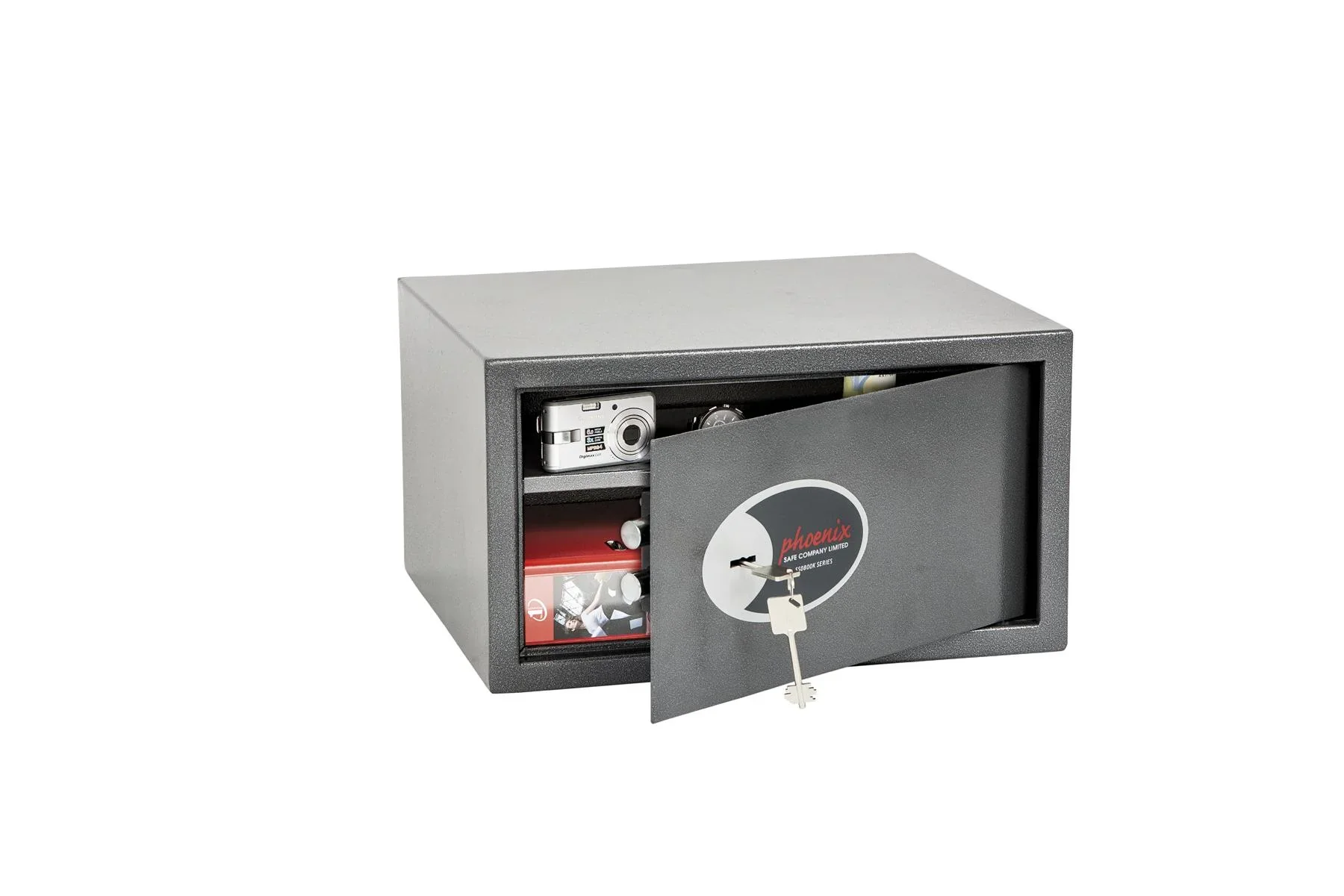 Tresor Vela Home & Office mit Schlüsselschloss Außenmaße 250 x 450 x 365 mm - 3