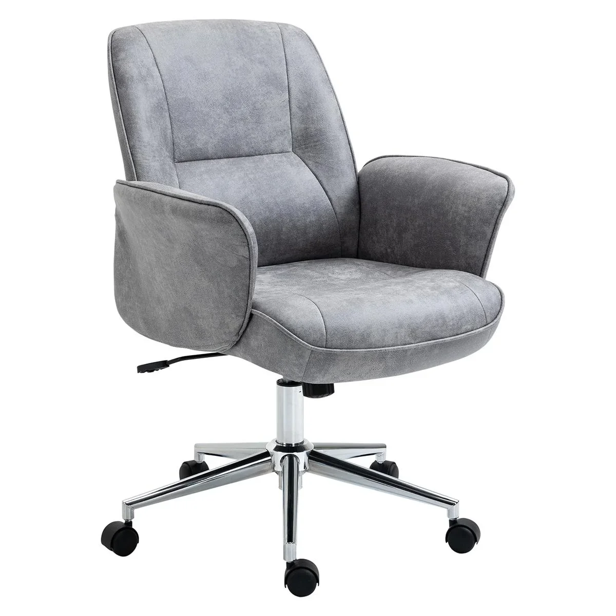 Bürostuhl Schreibtischstuhl Drehstuhl Home-Office-Stuhl mit Wippenfunktion höhenverstellbarer ergonomisch 360°-Drehräder - 0