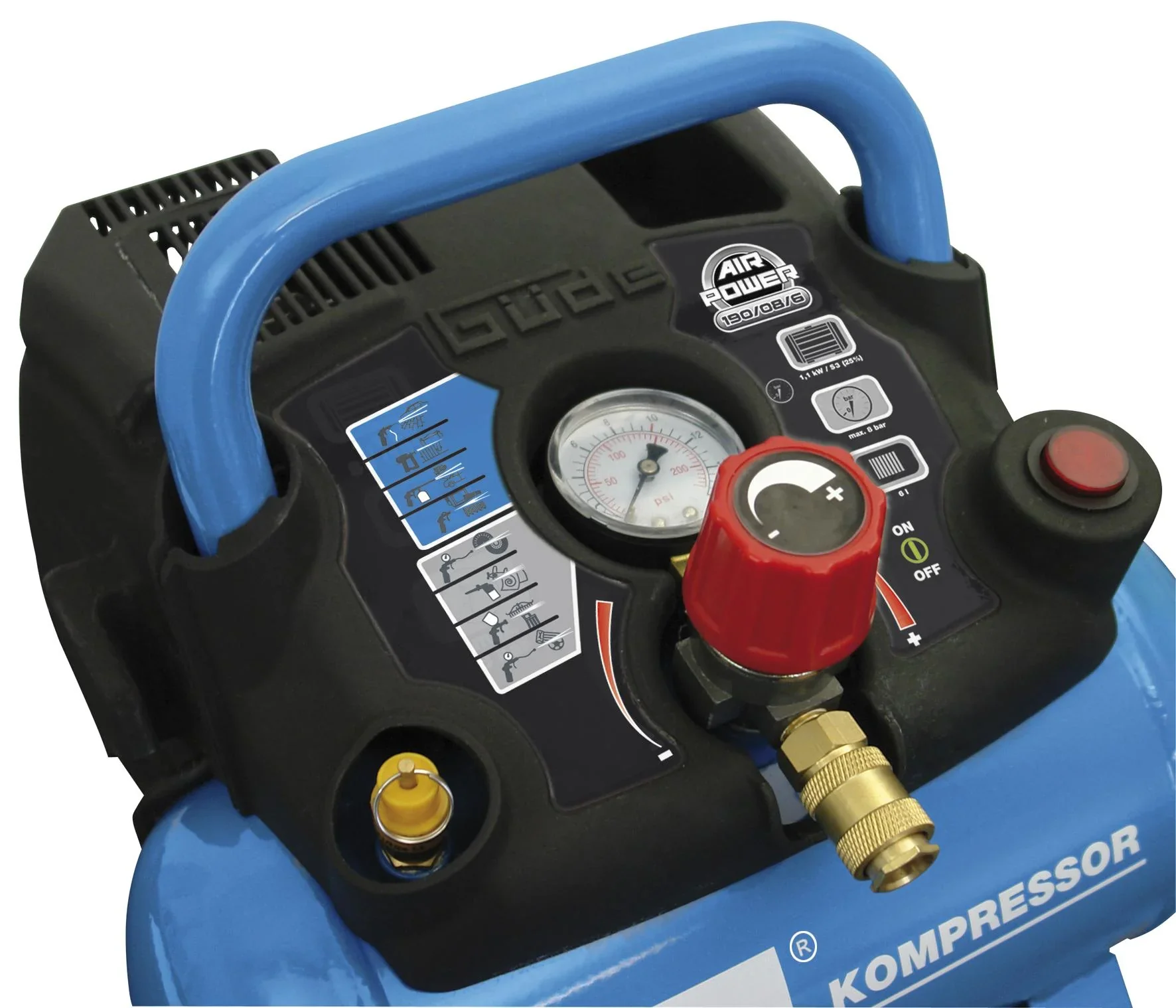 Kompressor Airpower 190/08/6 - 7-teilig - 1