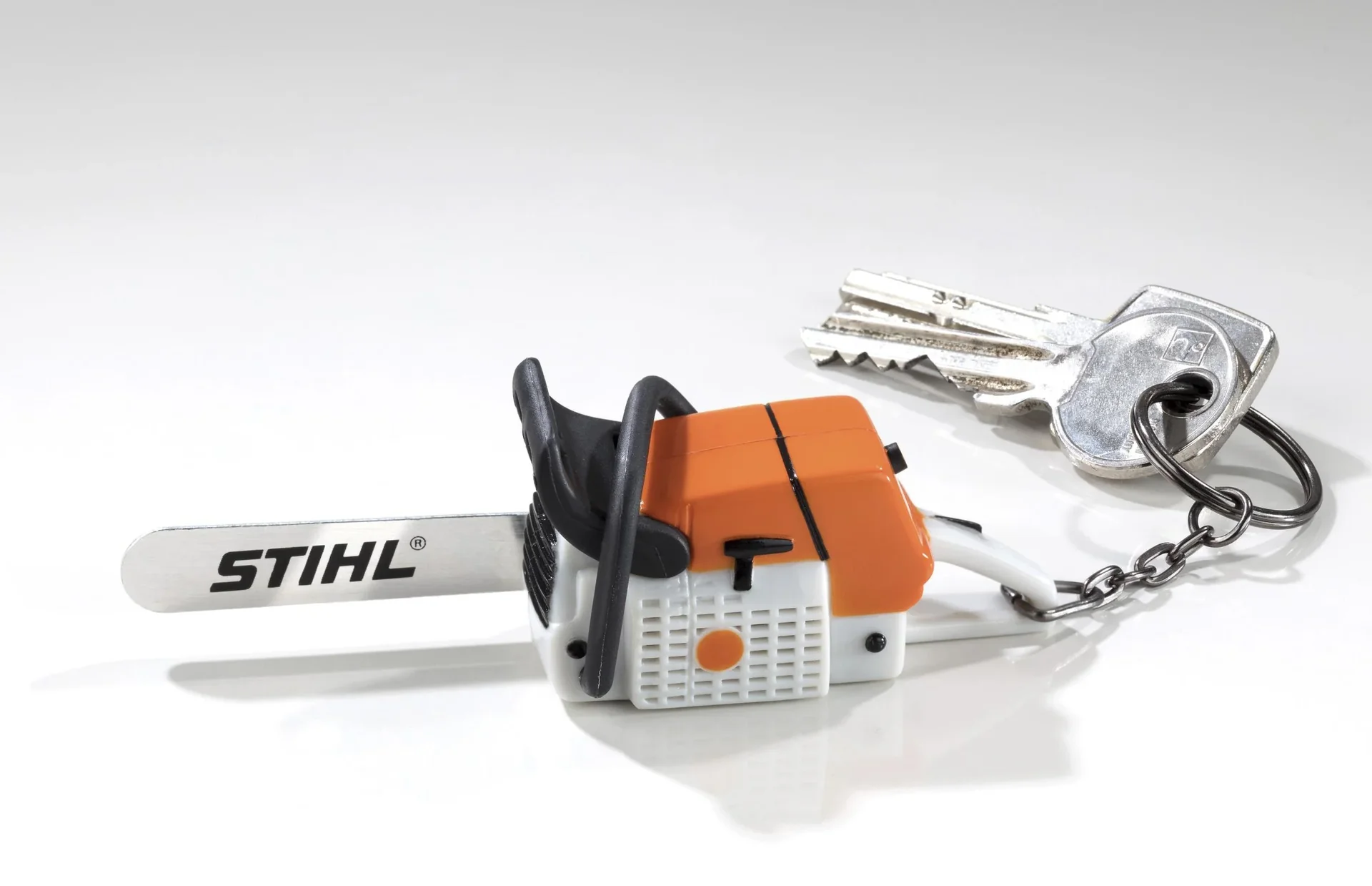 Schlüsselanhänger Motorsäge mit Sound - 0