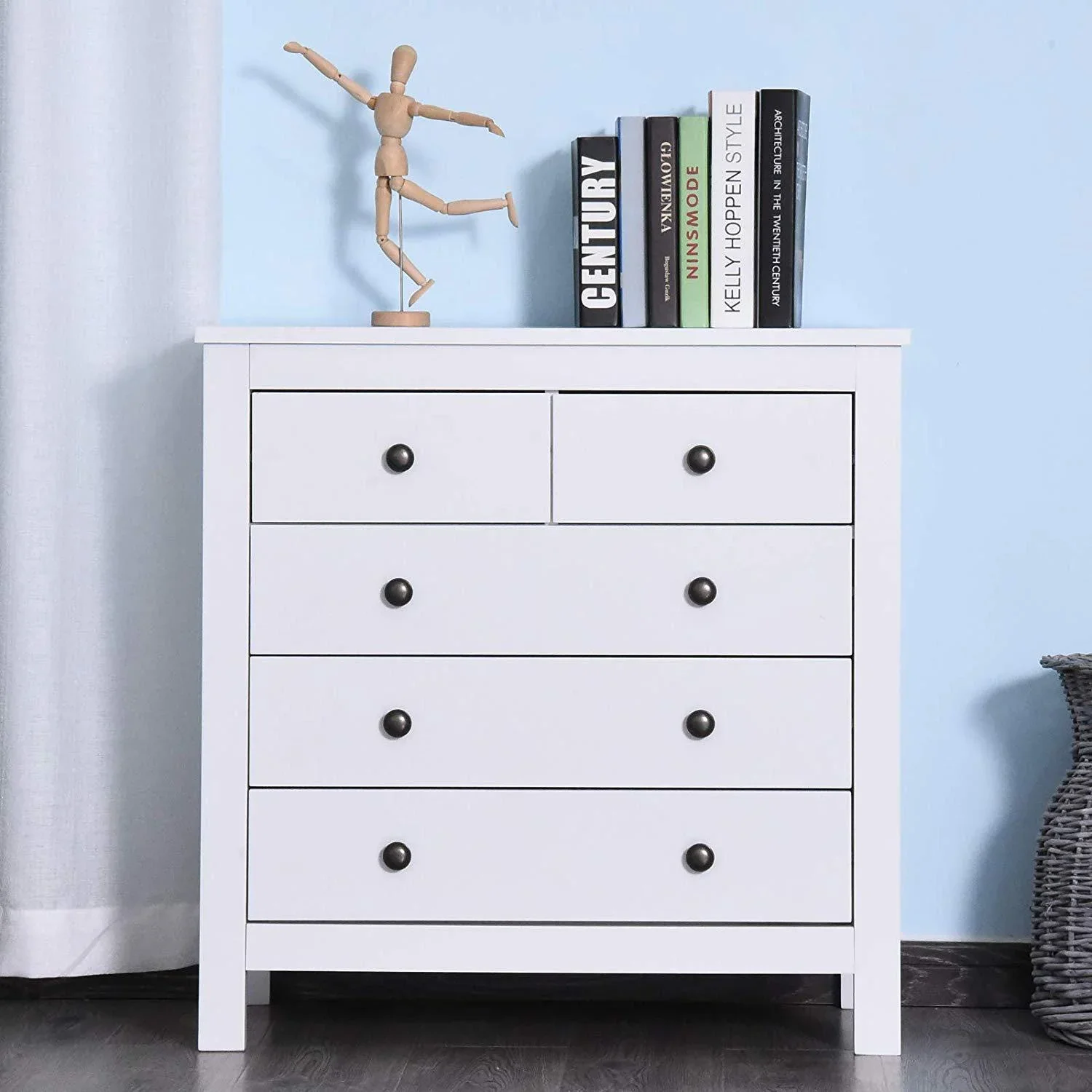 Kommode mit 5 Schubladen - 0