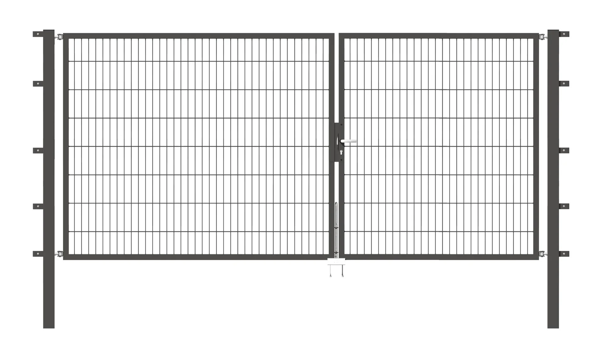Doppeltor Flexo mit Zubehör, anthrazit, Breite 350 cm, Höhe 160 cm, PF: 80x80 cm - 1