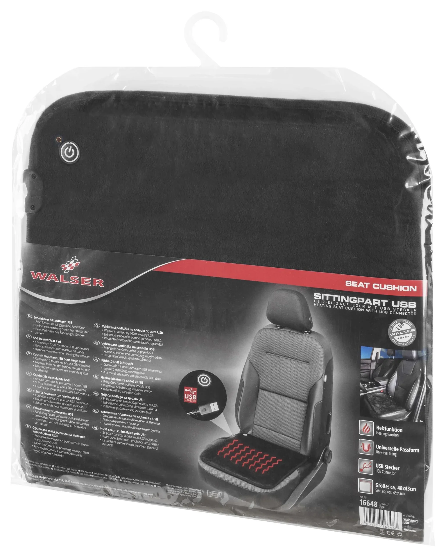 Sitzauflage mit USB Stecker - 1