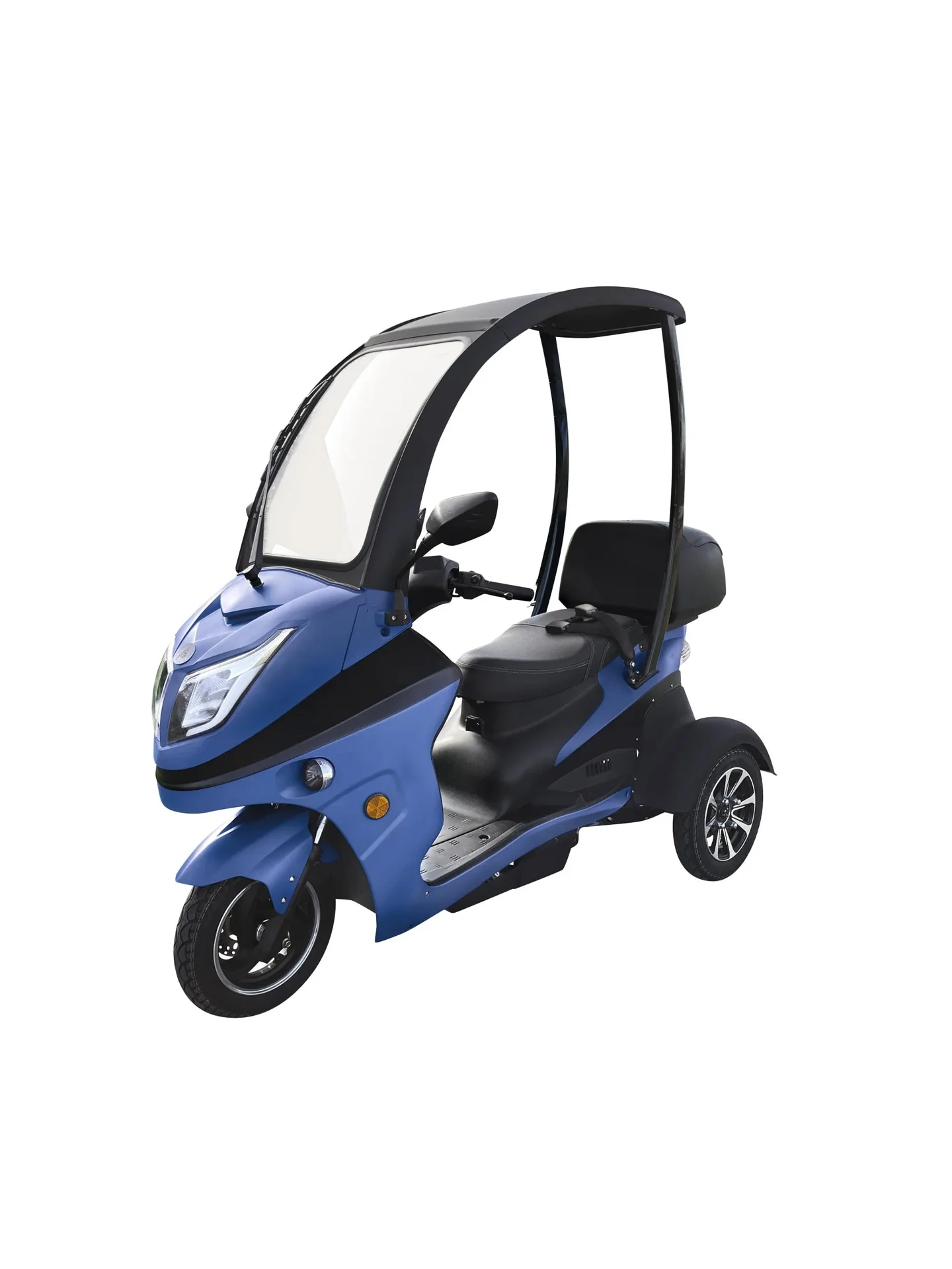 E-Kompaktroller "Lucca Trio" - 25 km/h - Wind und wettersicher, blau - 5