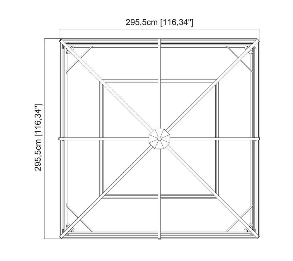Aluminium Pavillon Ventura, anthrazit - 4