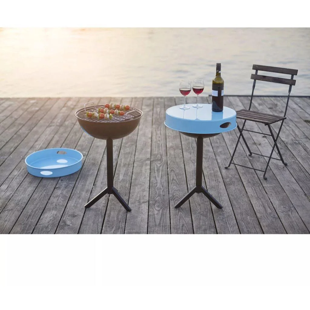 Esschert Design BBQ-Tisch Carbonstahl blau FF251 - 1