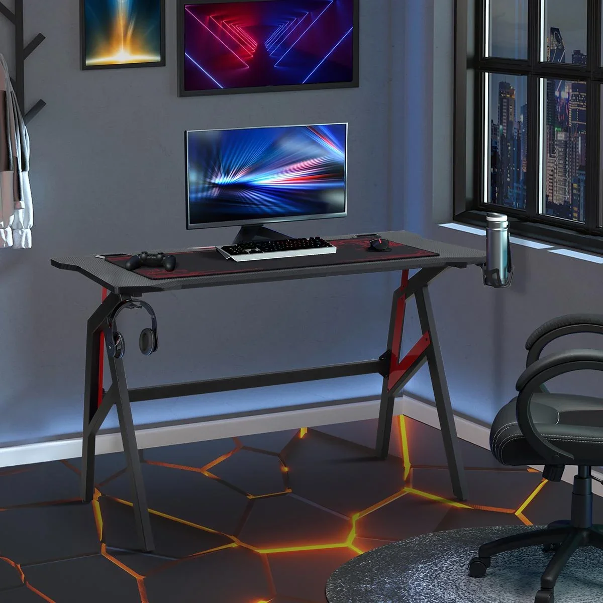 Gaming Tisch 120 cm x 58 cm x 75 cm - 0