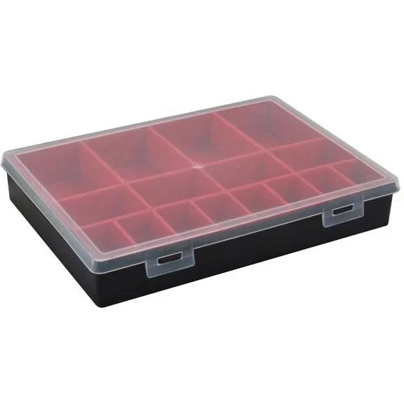 TAYG Sortierkasten - 330 x 247 x 54 mm - mit 16 herausnehmbaren Fächern - 3