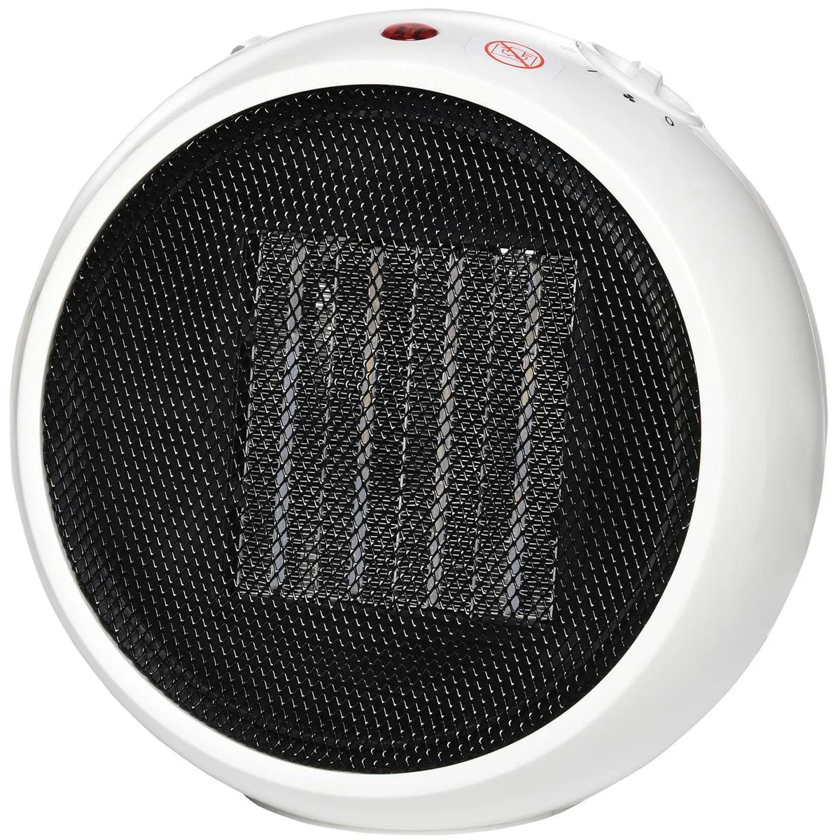 Heizlüfter Heizgerät Elektroheizer Heizer Heizung Wärme 900W/1500W PP-Kunststoff Weiß+Schwarz 22 x 18,5 x 21 cm - 0