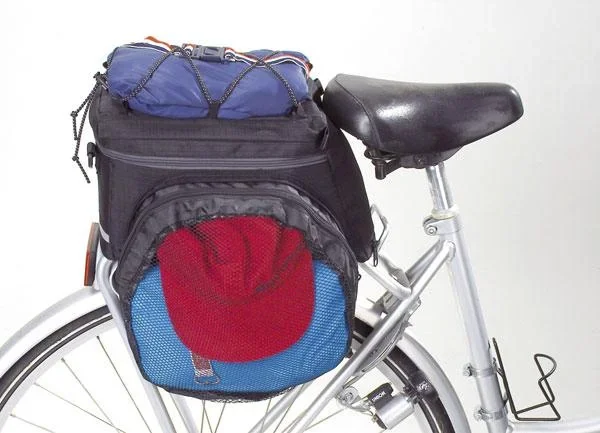 Fahrrad Gepäckträgertasche - multifunktionell, schwarz - 0