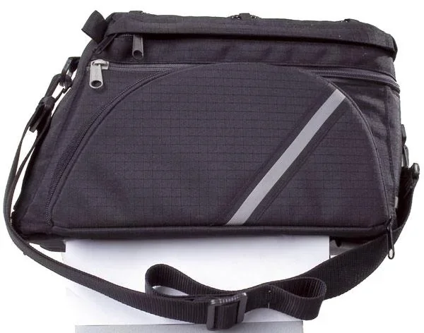 Fahrrad Gepäckträgertasche - multifunktionell, schwarz - 3